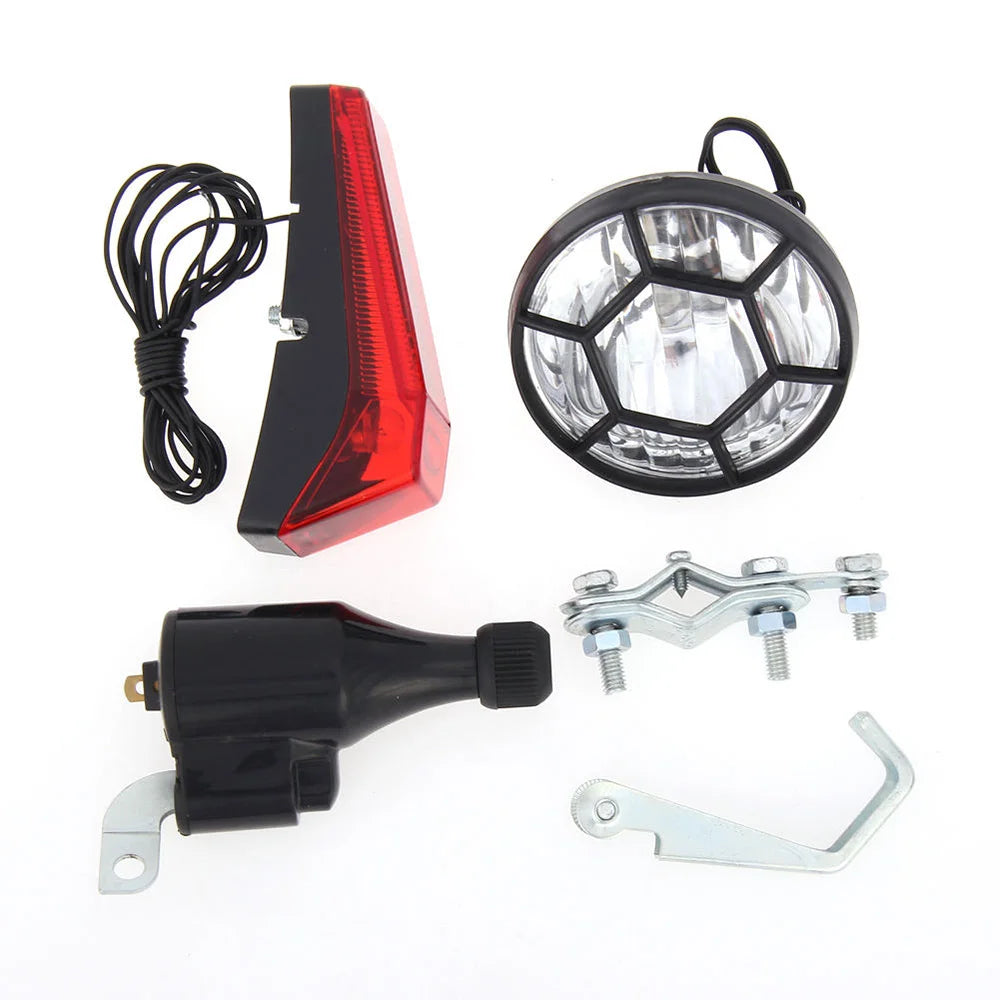 Bicycle Lights Set Kit Bike Safety Front Headlight