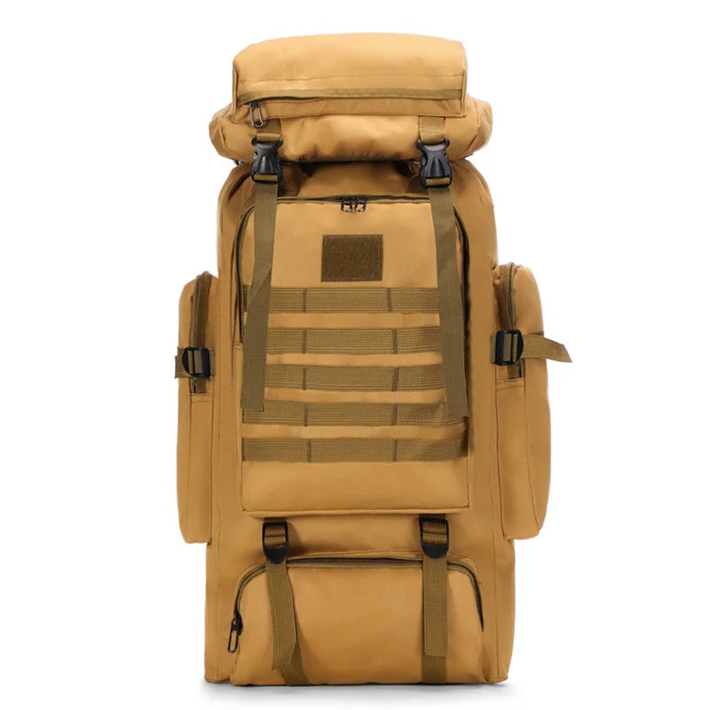 80L Waterproof Camouflage Tactical Backpack Large Capacity Men's