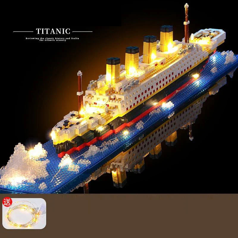 Titanic ship model children's toys birthday gift assembly