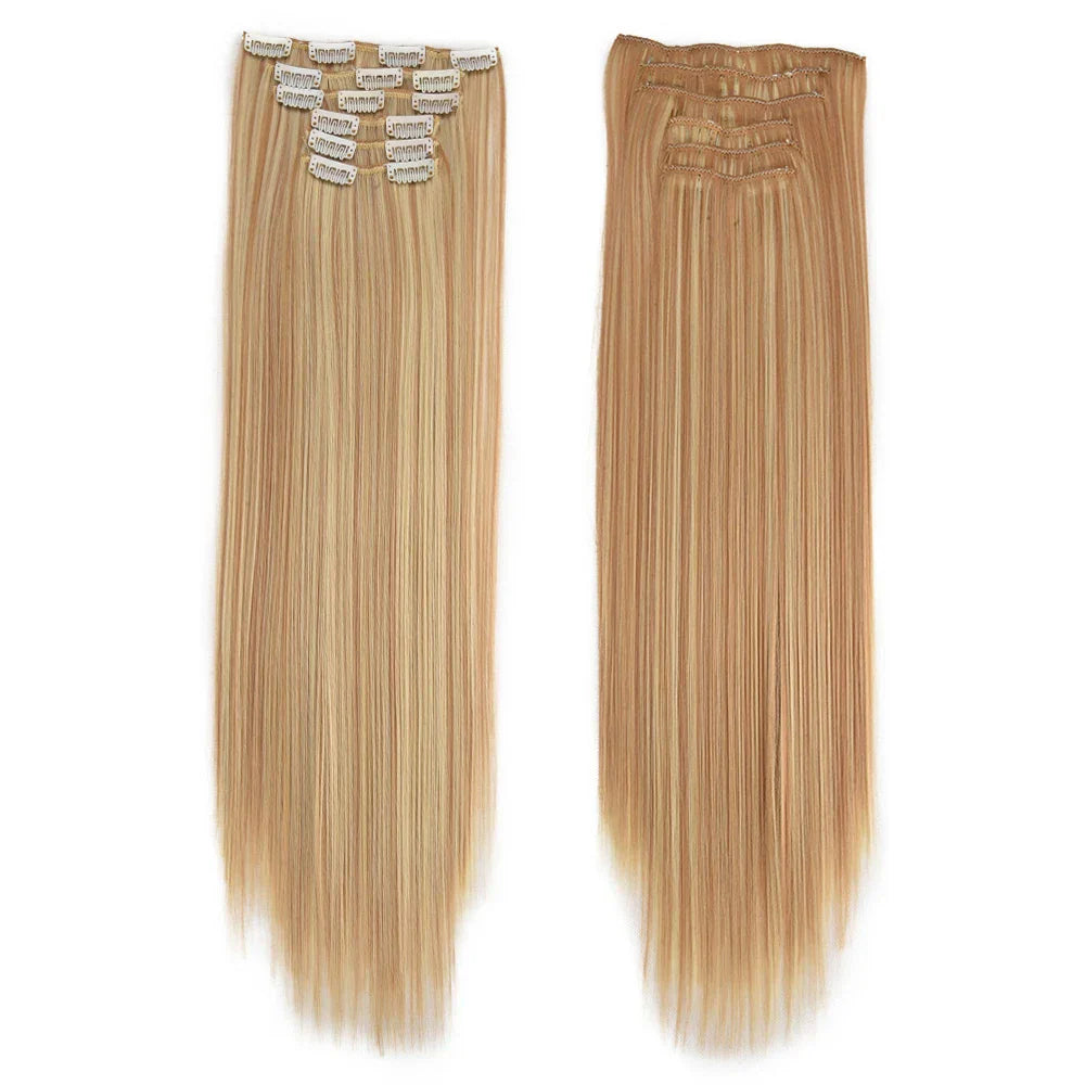 Synthetic Clip in Hair Extensions 6 Pcs/Set 16