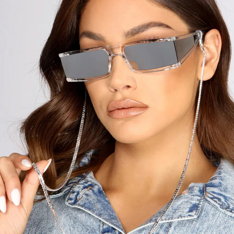 Stonefans Fashion Rhinestone Glasses Chain Long Strap