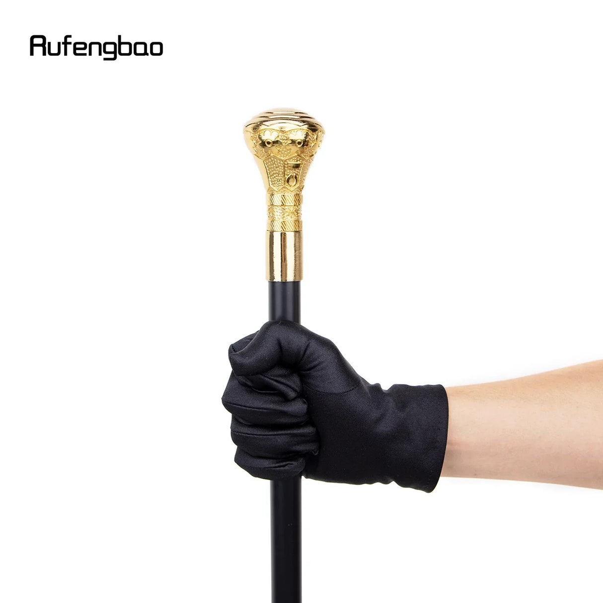 Golden Luxury Octagon Handle Walking Stick with Hidden