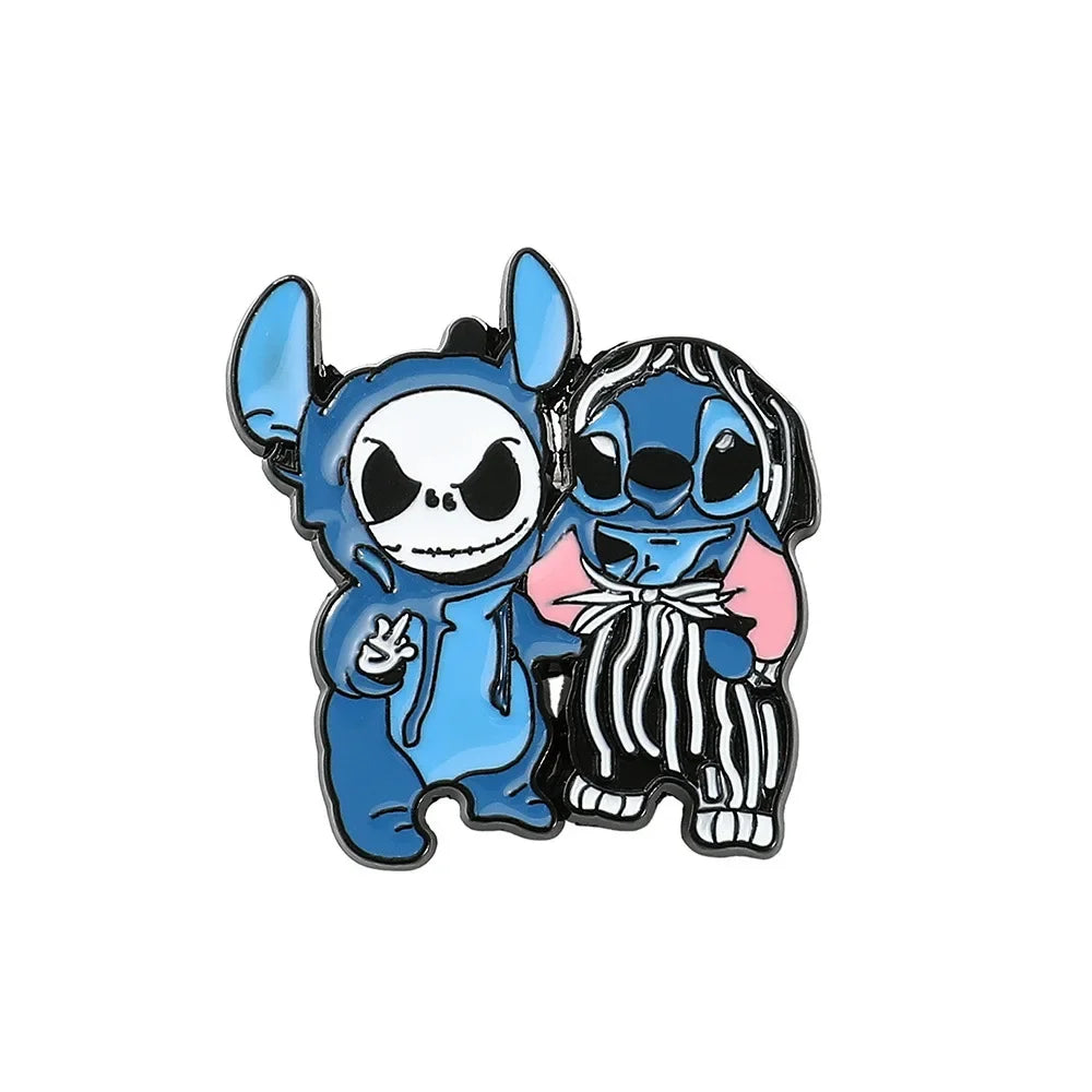 Stitch Lapel Pins for Backpack Accessories Cartoon Lilo
