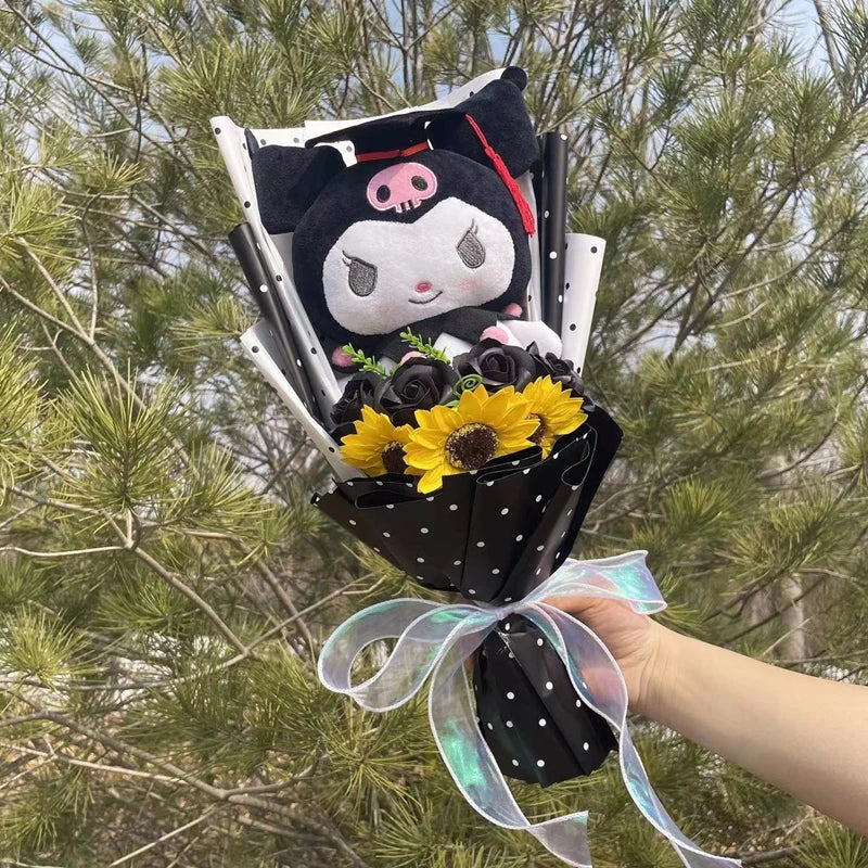 Cartoon My Melody Kuromi Cinnamoroll With graduation hats