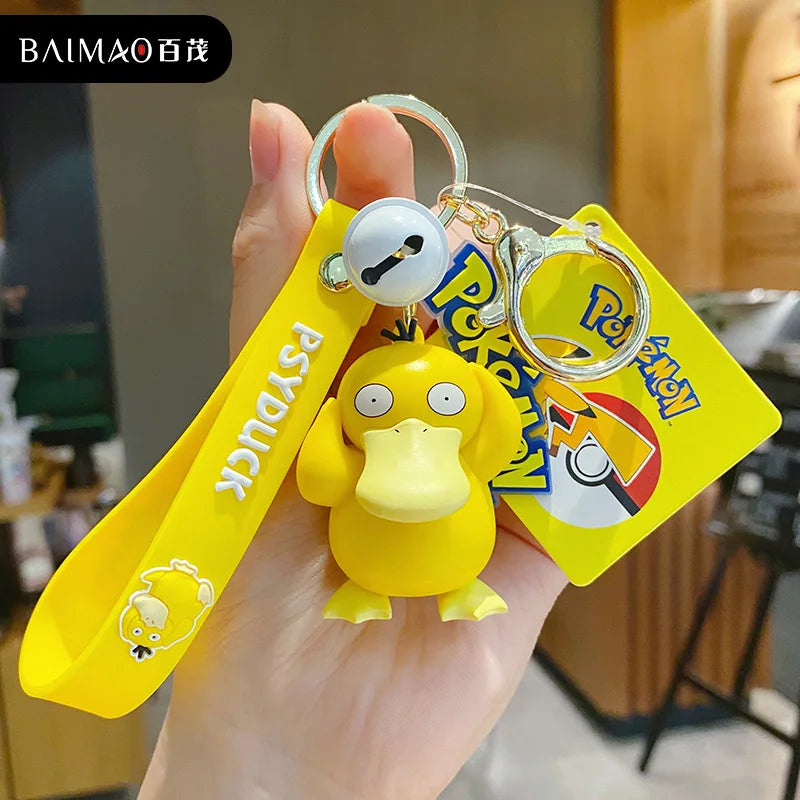 Pokemon Keychain Anime Figures Pikachu Cartoon Key Chain