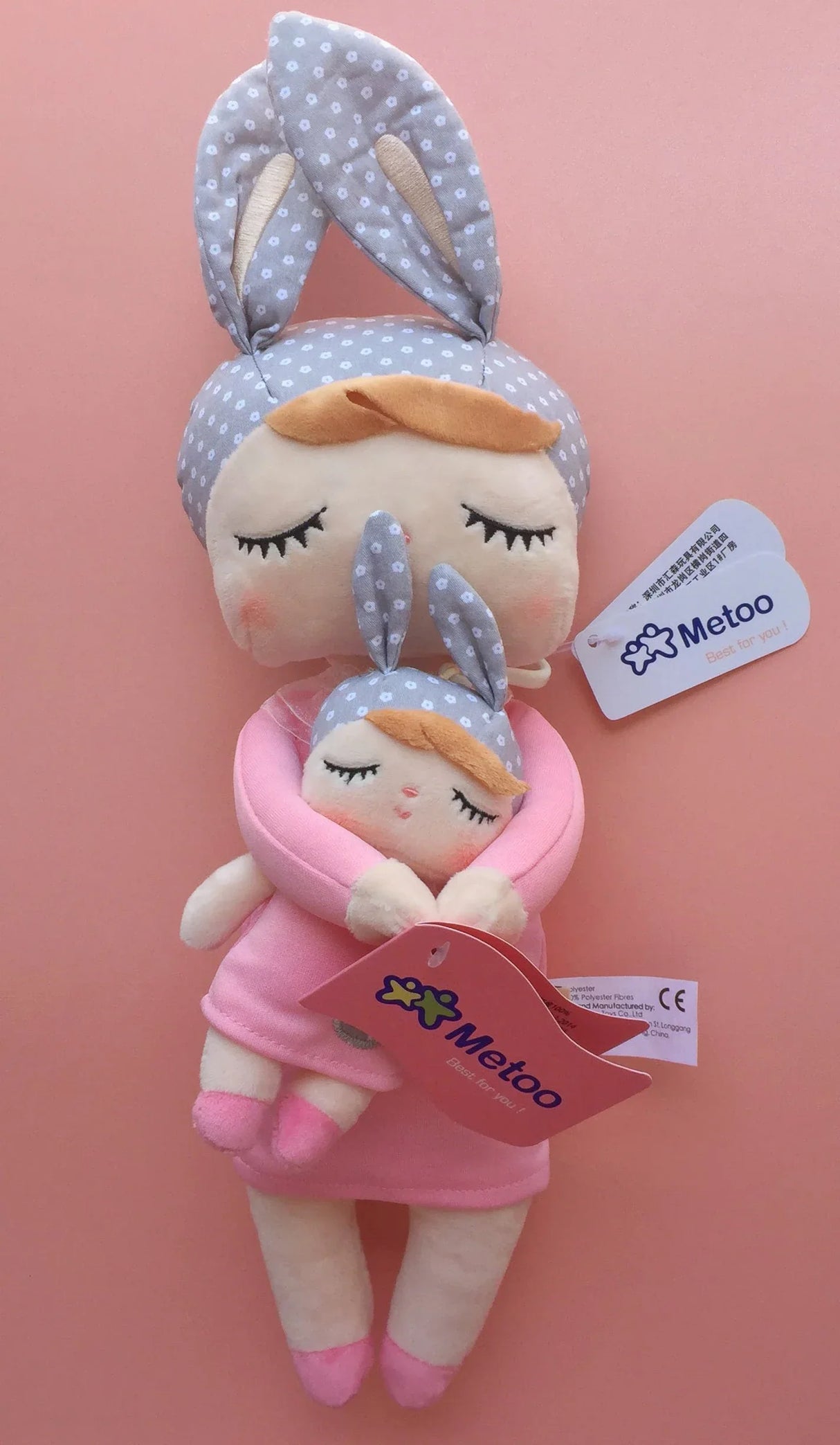 Metoo Doll Stuffed Toys Kawaii Mother and Kid
