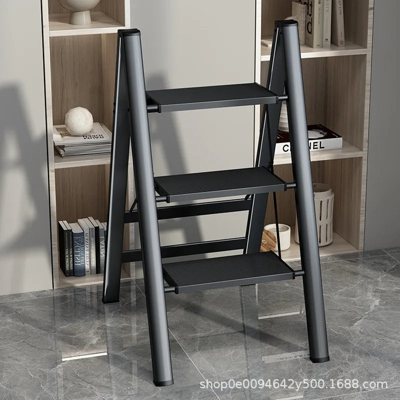 Multi functional folding ladder aluminum alloy high stool
