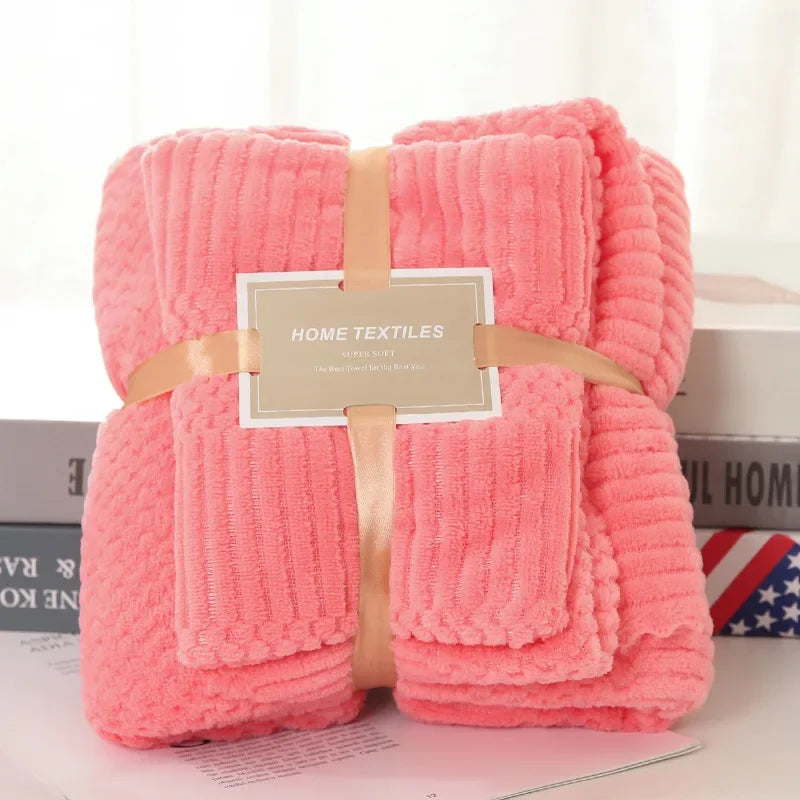 Soft and Absorbent Bath Towel Set Elegant Handkerchief
