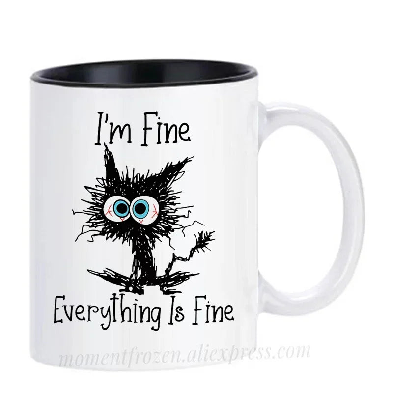 Kitten Cat Coffee Mugs Ceramic Tea Cups Creative