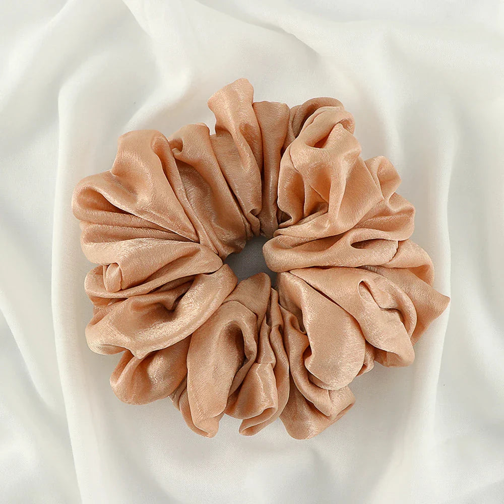 Big Size Shiny Chiffon Scrunchies for Muslim Women