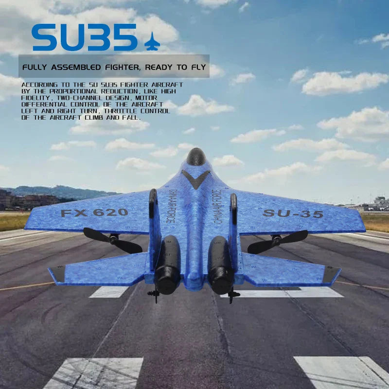 RC Plane SU35 2.4G LED Lights Aircraft Remote