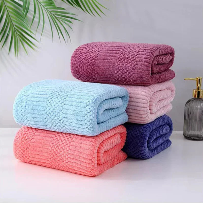 Coral Velvet Towel Soft Absorbent Adult Beach Towel