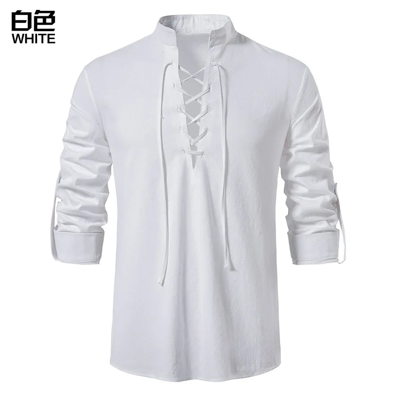 2023 mens new Amazon mens cotton and linen