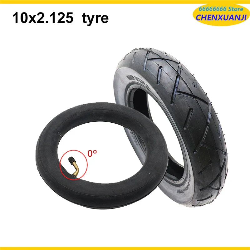 10 Inch 10x2.125 Pneumatic Tire Inner Tube Outer Tube for Electric Scooter