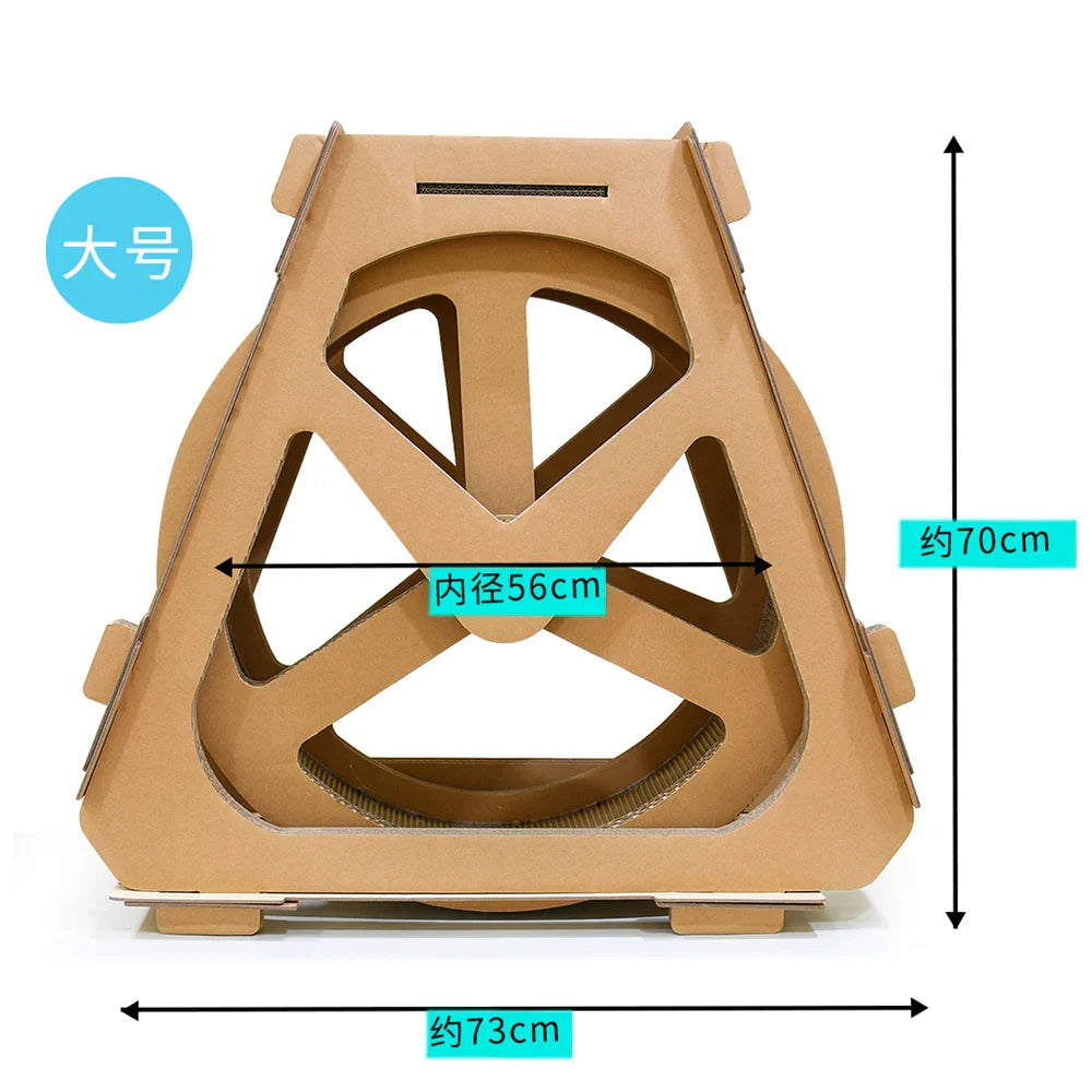 Water Wheel Ferris Wheel Corrugated Paper Cat Scratch