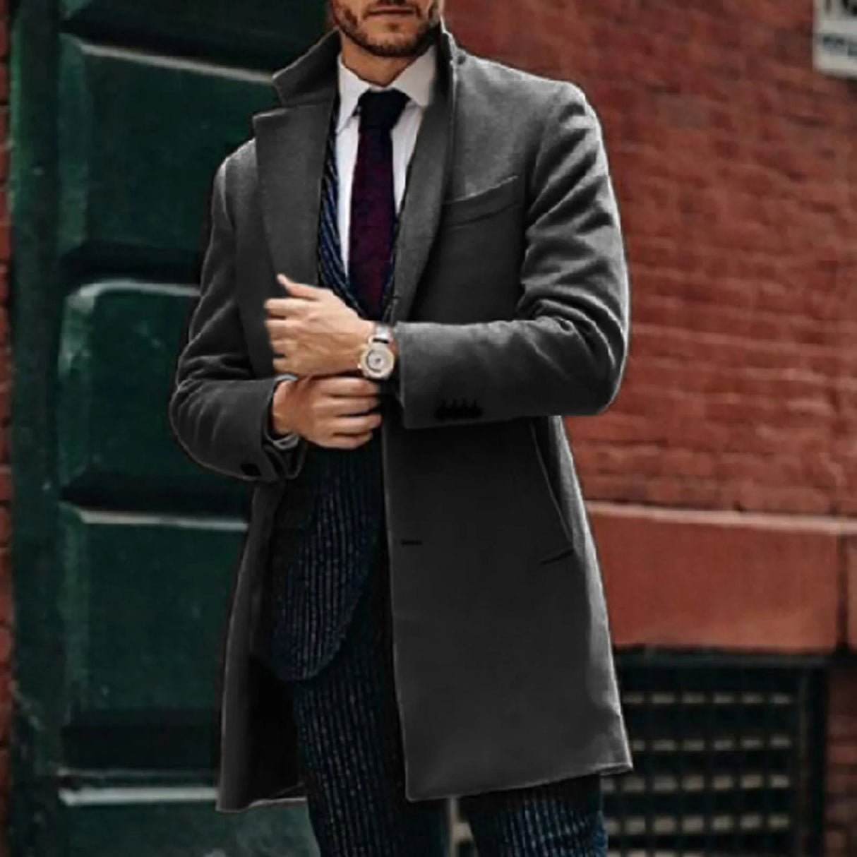 Shirts Mechanic Length Men'S For Wool Men Winter