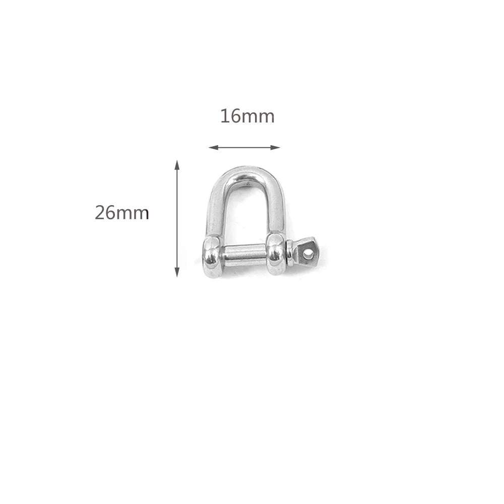 Screw Climbing Gear Carabiner Stainless Steel Gold Color