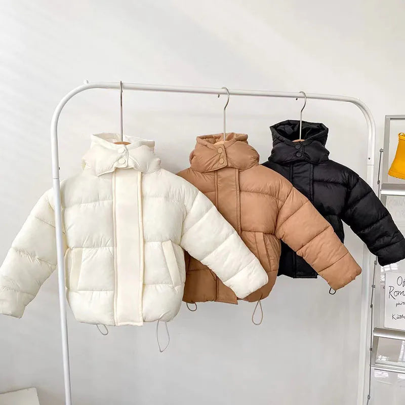 MILANCEL Winter Kids Parkas Korean Style Girls Fur
