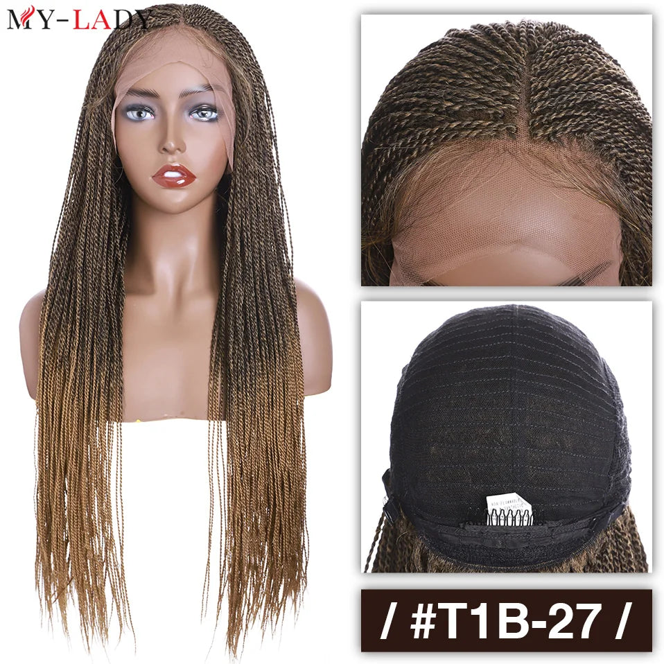My-Lady 28inch Synthetic Braided Wigs Senegalese Twist Lace