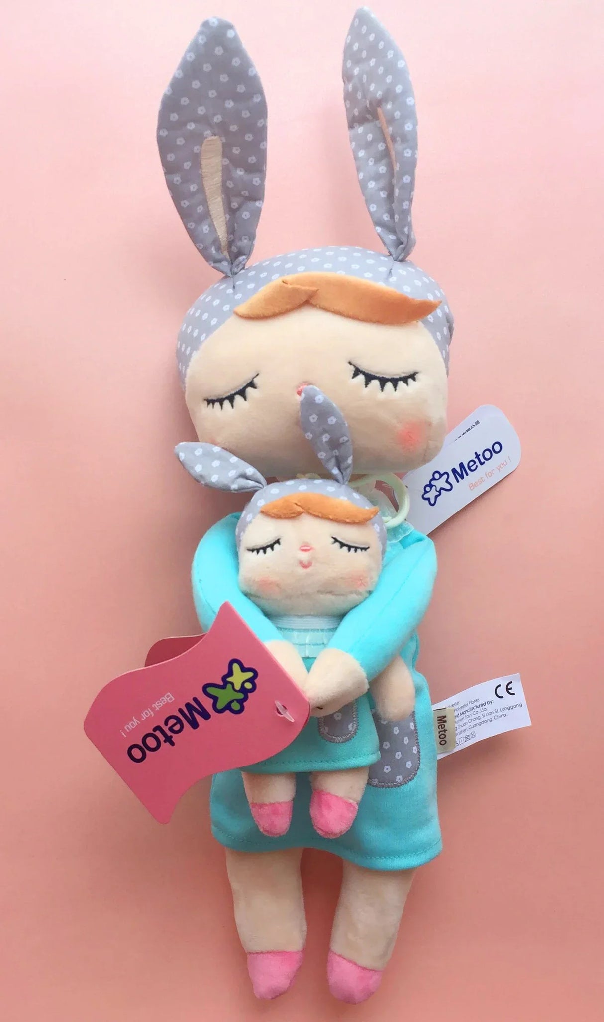 Metoo Doll Stuffed Toys Kawaii Mother and Kid