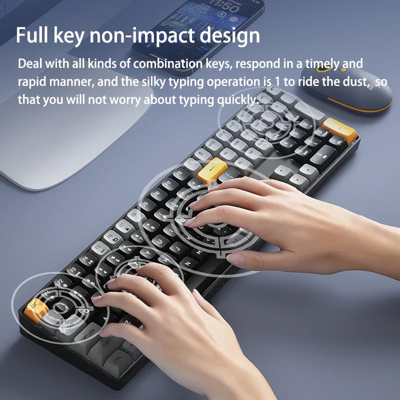 Aigo A108 Gaming Mechanical Keyboard 2.4G Wireless USB