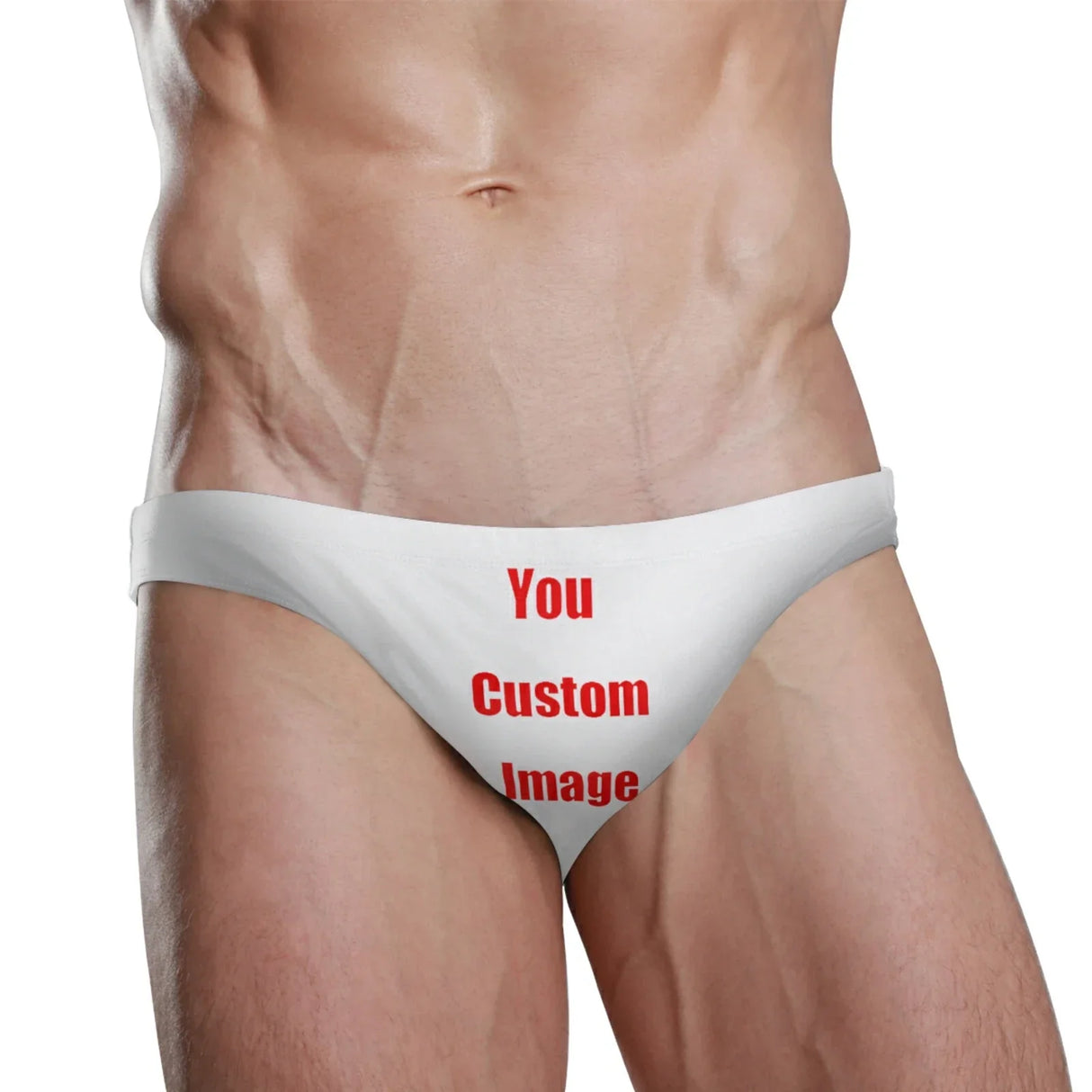 Custom pattern Man's Brand Swimming Briefs Low Waist
