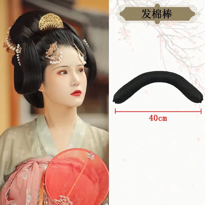 Hanfu Wig Headband Universal Cotton Rod Women Hair