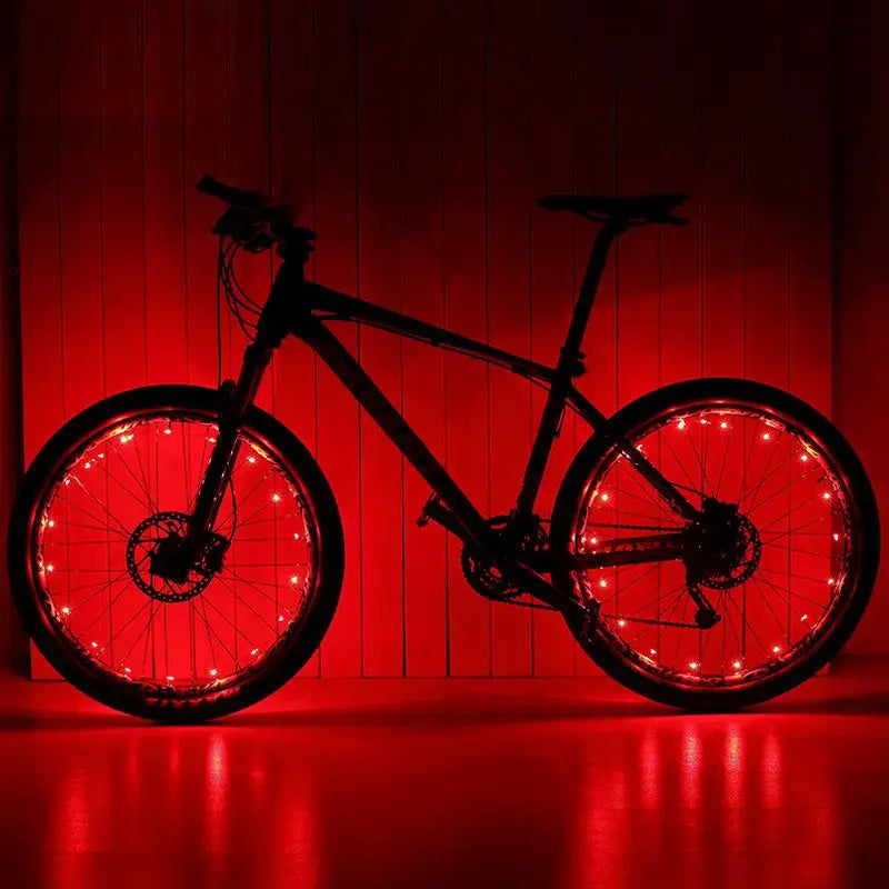 LEDs Light Wheel Rim Spoke Clip Tube Safety