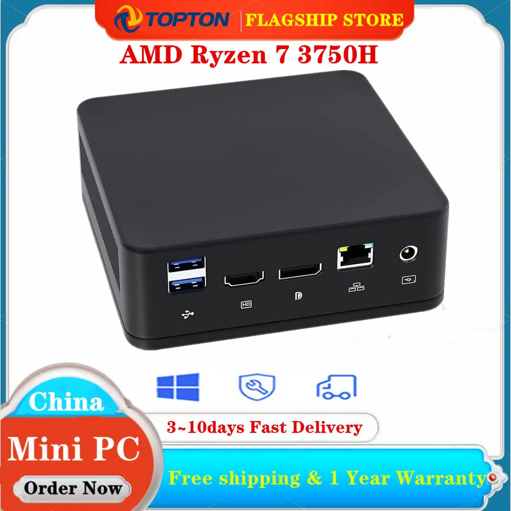 Topton Cheap AMD Gaming Mini PC Ryzen 7