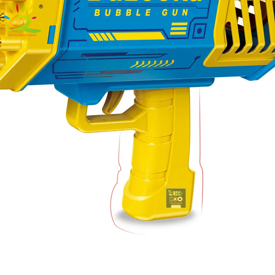 HUIQIBAO Bazooka Bubble Gun Rocket 69 Holes Bubbles