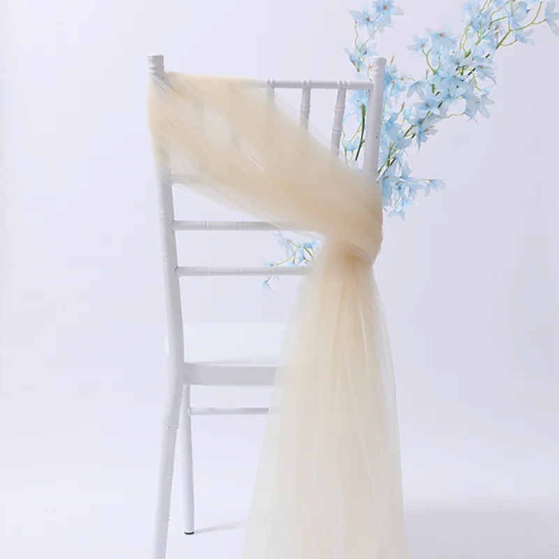 50pcs Soft Yarn Chair Sashes Chair Bows Wedding