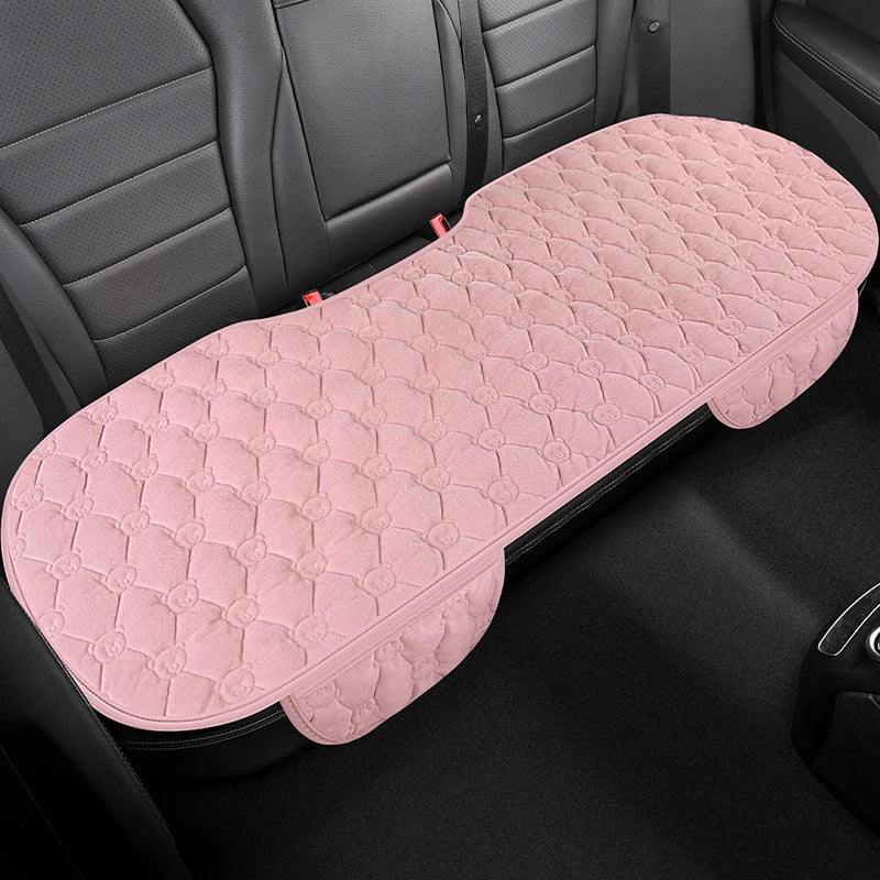 Winter short plush car single piece seat cushion