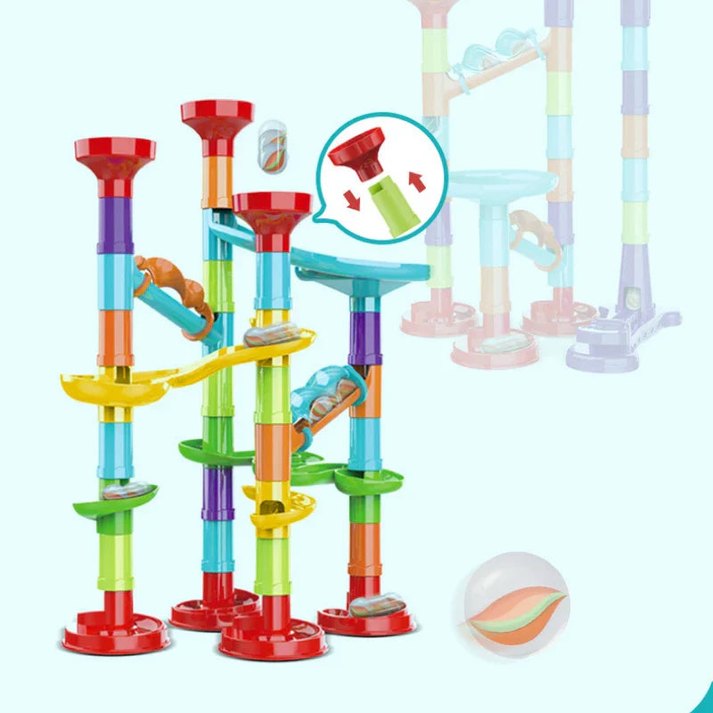Marble Run Building Blocks Marbles Slide Toys Children
