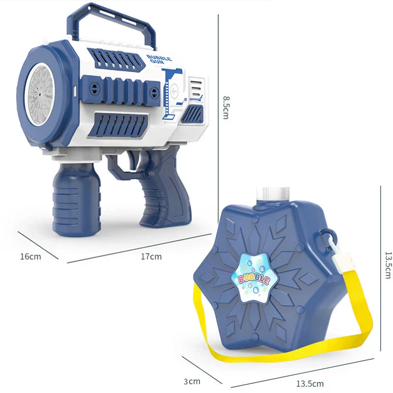 Automatic Bubble Gun 12hole with Large Backpack Summer