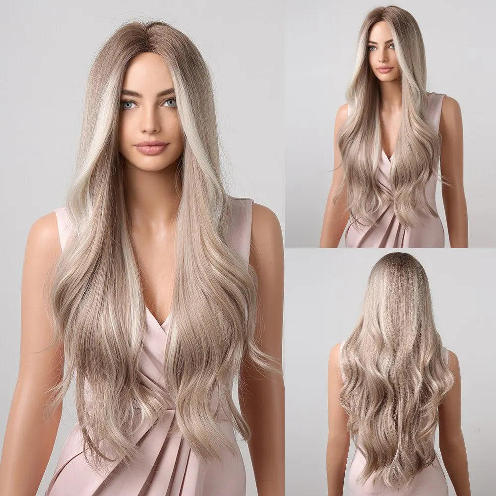 Black Wave Wigs for Women Long Natural Curly