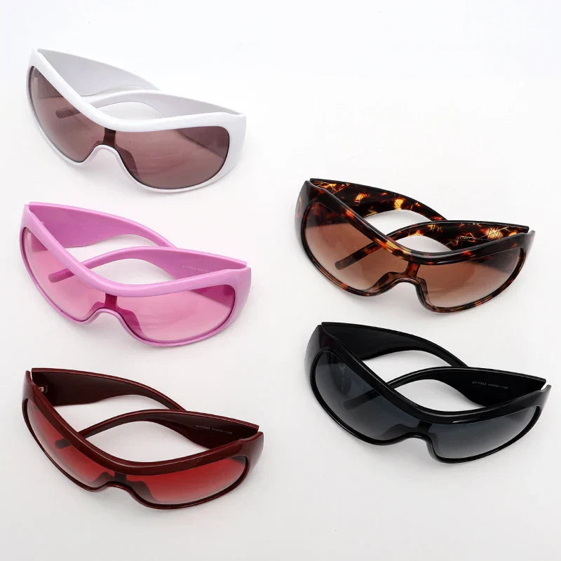 Luxury Brand Designer One-piece Sunglasses Goggle New Trendy