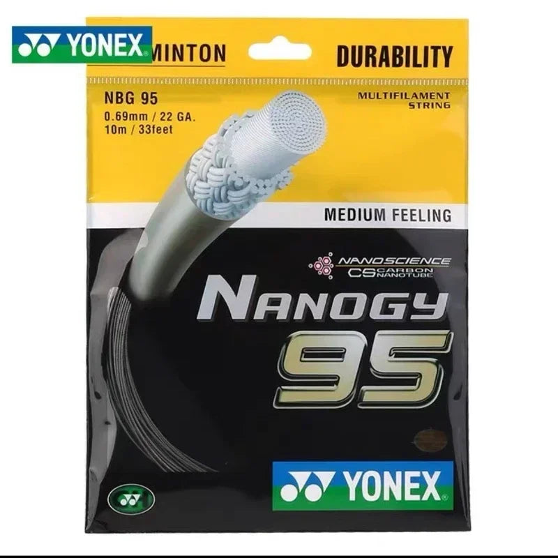 YONEX Badminton String Yonex BG95(0.69mm)NBG95 badminton Racket String BG95 Nanogy for Medium Feeling