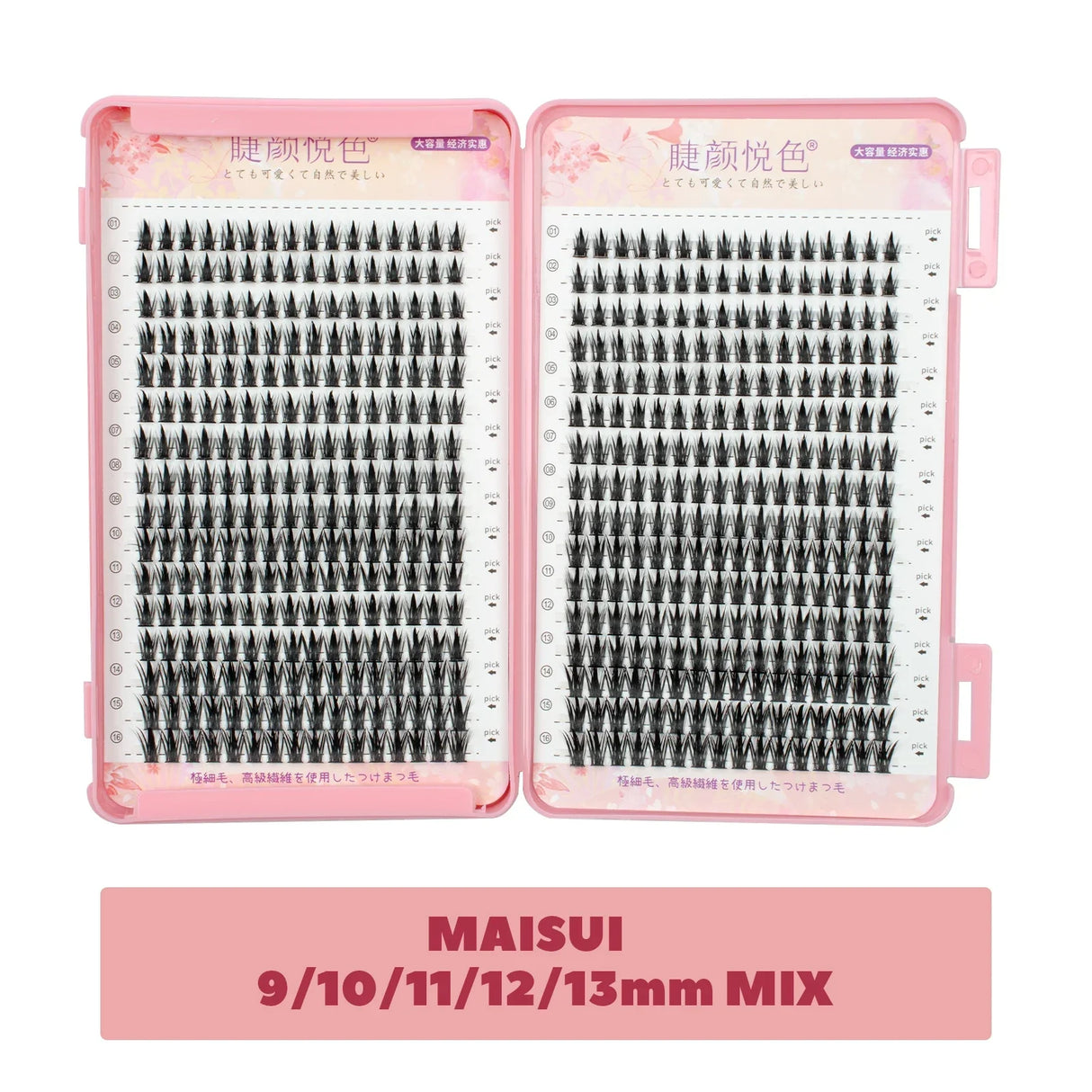 Fake Eyelashes 320 Clusters Individual Lashes Mixed Length