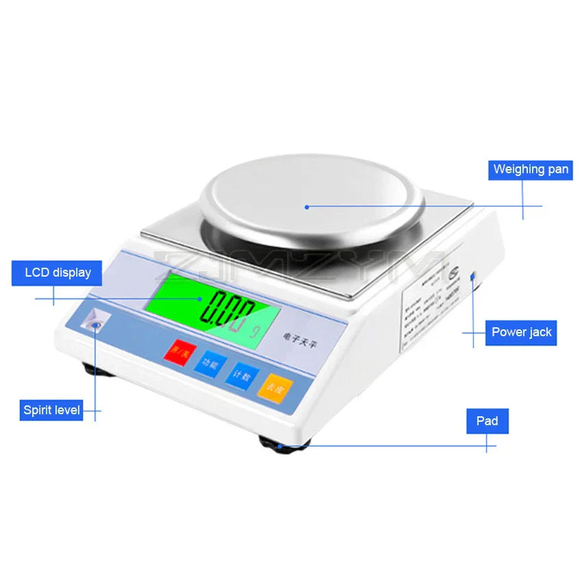300/600/1000g Electronic Balance High Precision 0.01g Digital Electric