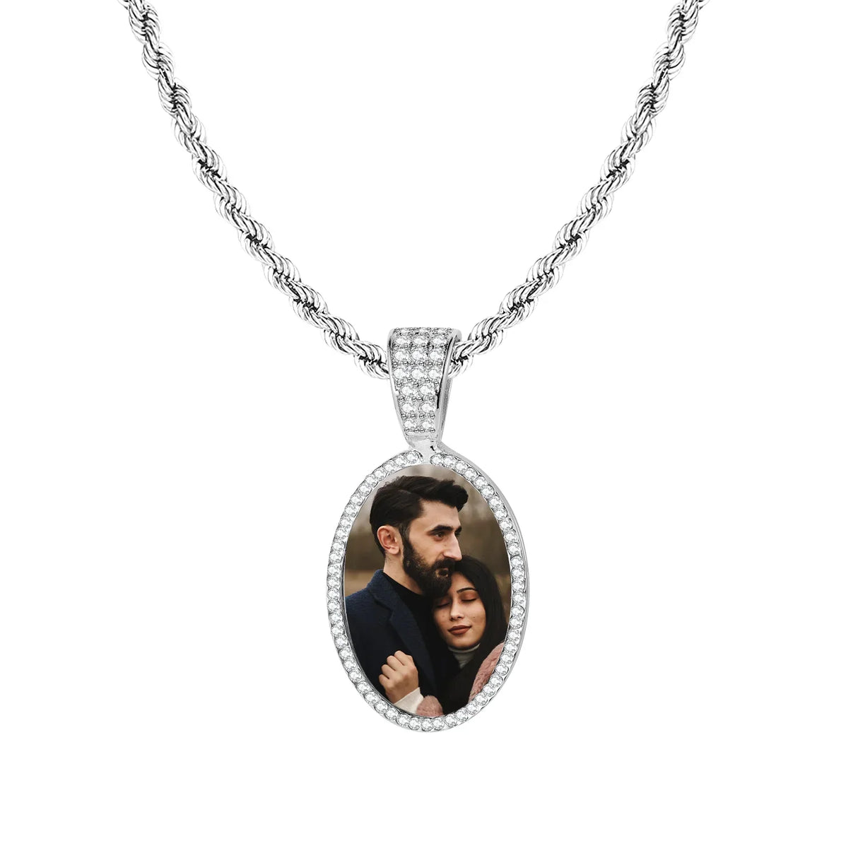 Custom Photo Pendant Necklace Personalized Hip Hop Jewelry