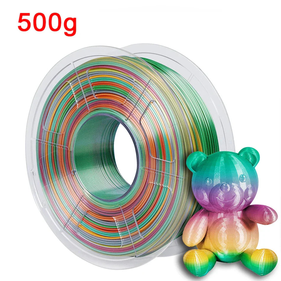 Silk Colorful 3D Printer Filament PLA Rainbow 3D