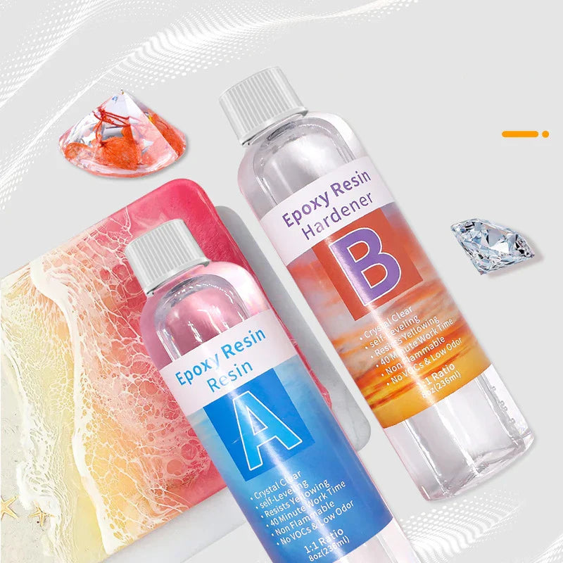 1:1 AB Crystal Epoxy Resin Glue Kit With