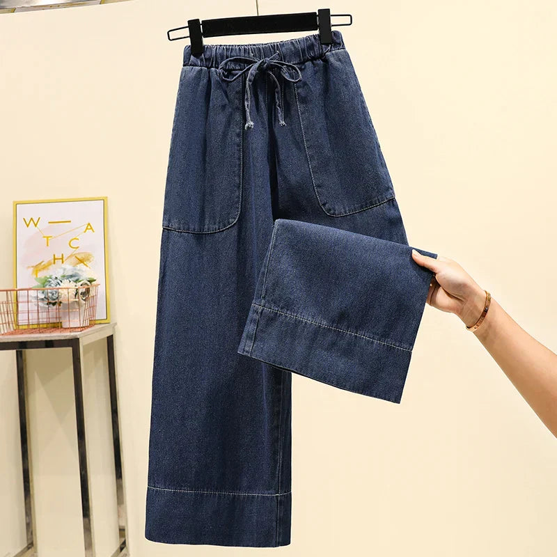 Plus Size 3XL 4XL 5XL Denim Pants For