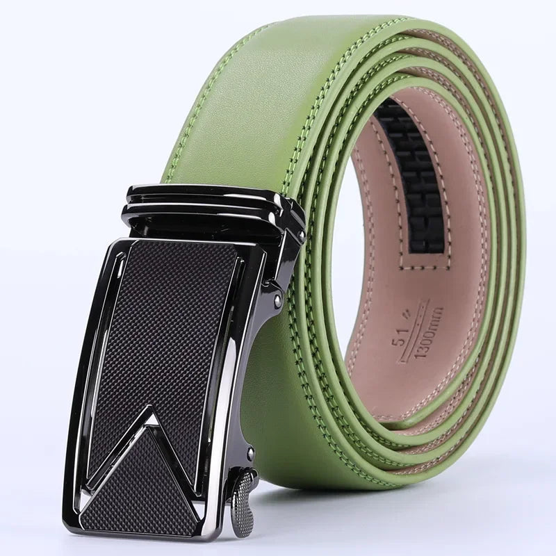 Plyesxale Men Belt 2024 Cowhide Genuine Leather Belts