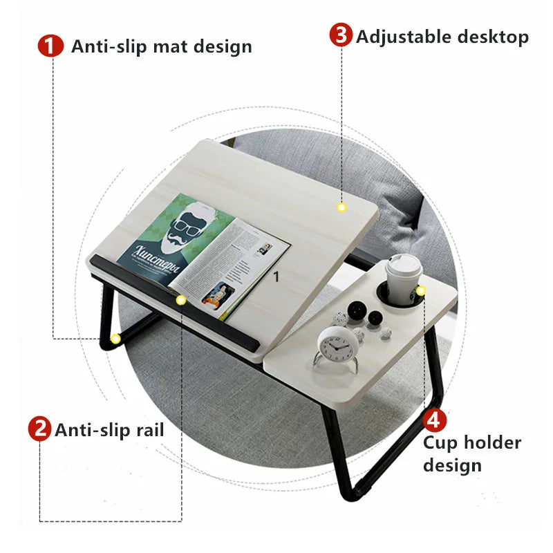 Laptop Table Simple Computer Desk With Fan