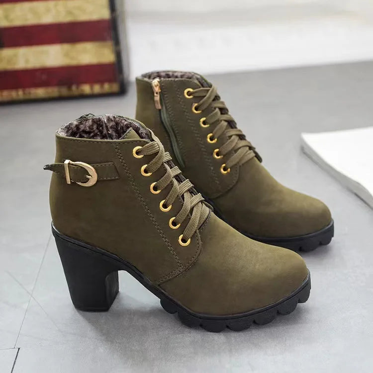 Winter Large Size Jazz Dance Boots High Heels