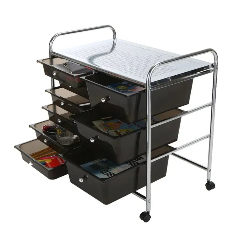Storage Drawer Rolling Utility Cart, 6 Drawer Organizer,