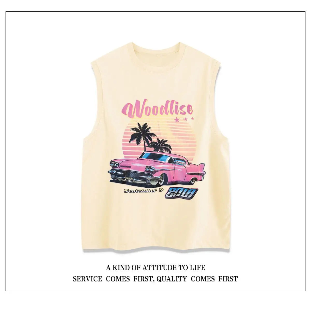 Print Vest Men Summer Casual Beach Tank Top