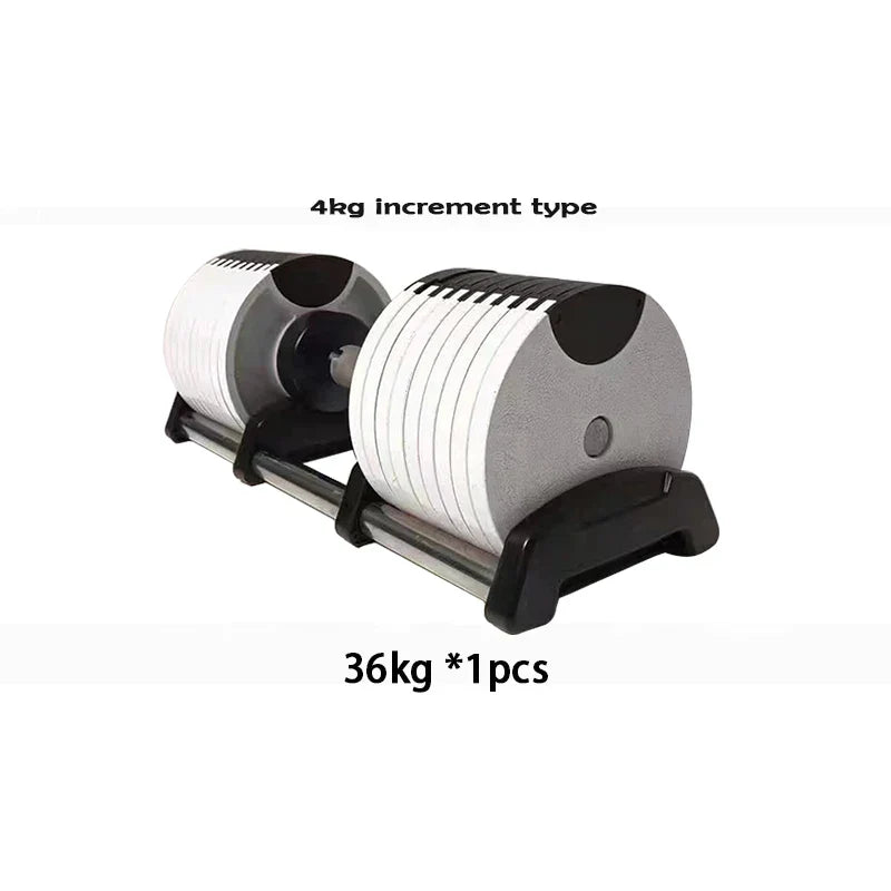 Adjustable Iron Steel Dumbbell, Weight Disc, 1 Second