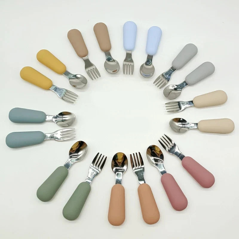 Baby Gadgets Tableware Set Children Utensil Stainless Steel